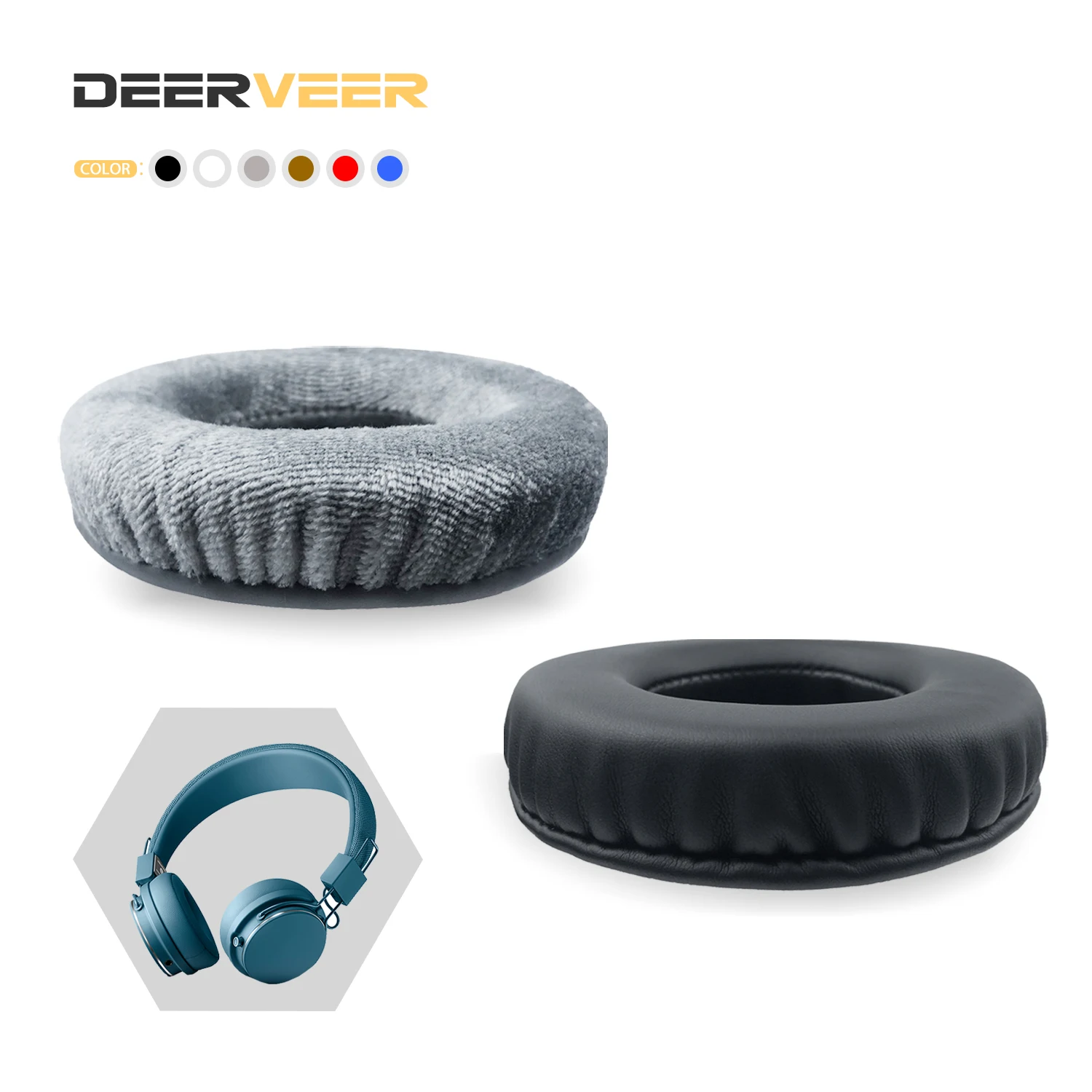 Сменные наушники Realhigh для Urbanears Plattan Накладные утолщенные Наушники с памятью