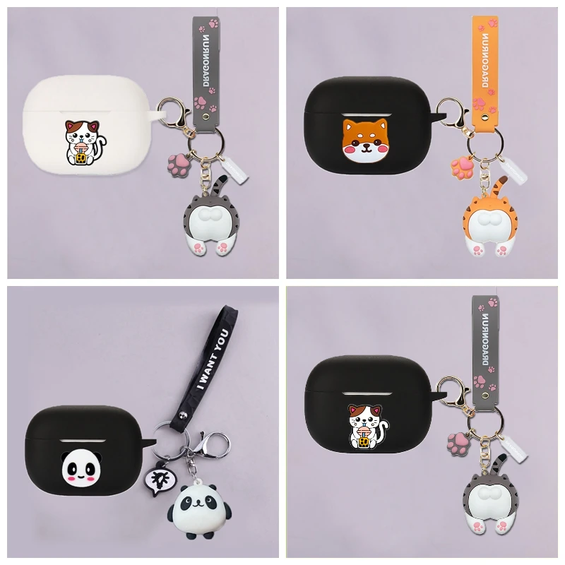 Силиконовый чехол с рисунком для Amazfit PowerBuds Pro