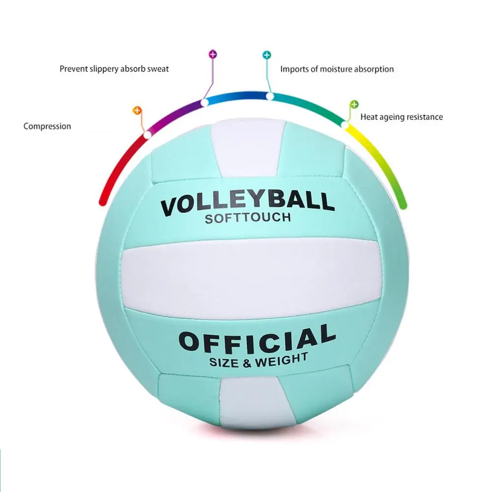 Volleyball Training Soft Volleyball Indoor Beach Game Training Ball,No. 5 Ball Accessory