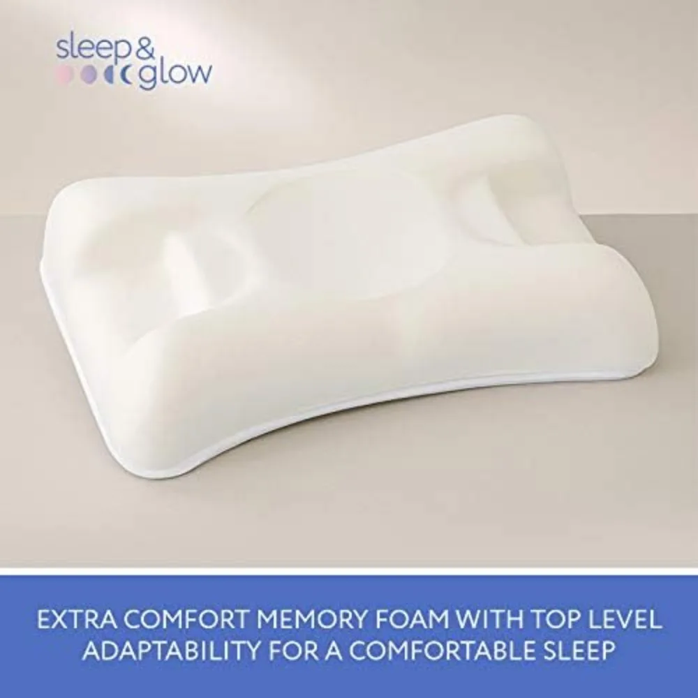 Omnia Anti-Aging Beauty Pillow Fights Sleep Wrinkles with Orthopedic Height Adjustable Memory Foam for Sleeping on Back and Side 6