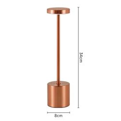 Enhanced LED Rechargeable Touch Table Lamp with Three Color Settings - Creative Ambient Light and Outdoor Decoration (Changeable)