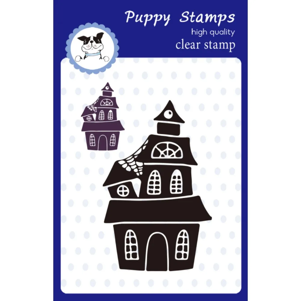 

PUPPY STAMP House Clear Stamps Metal Cutting Dies Decorating Scrapbook Diy Paper Card Album Mould Embossing Craft Halloween 2023