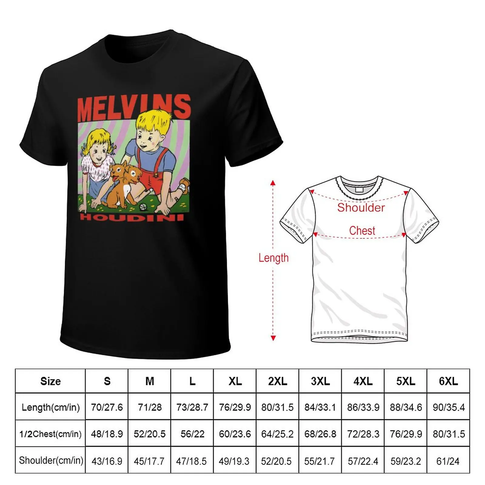 Melvins- Houdini T-Shirt T-Shirt plus size t shirts summer clothes cute tops T-shirt men