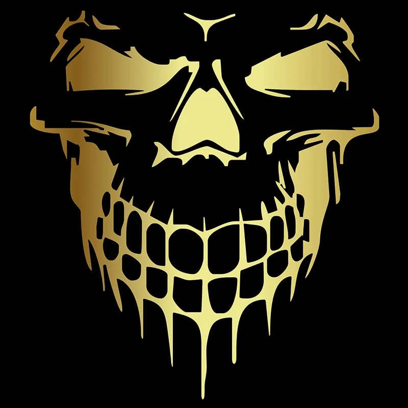Car Skull 3D Vinyl Reflective Film Stickers Decals Styling Accessories