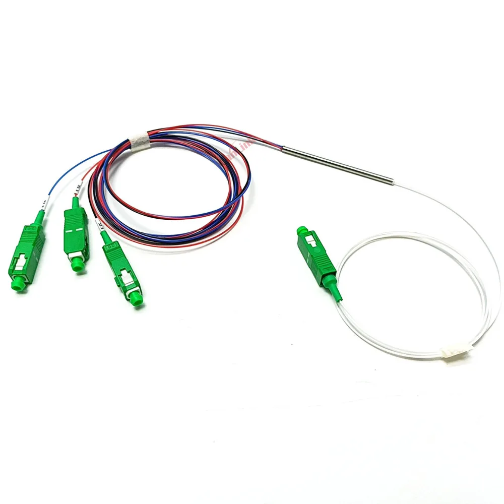 1 adet Fiber Optik 1X3 0.9Mm FBT Ayırıcı Konnektörlü SC/Apc 33.33% Çoğaltıcı Fiber Optik FBT Ayırıcı