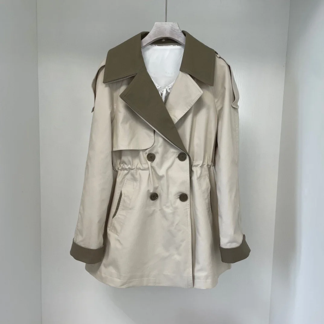 

New loose mid-length trench coat