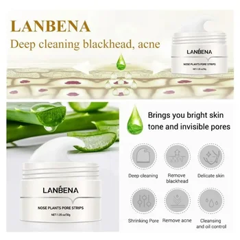 LANBENA White Blackhead Remover Nose Mask Pore Strip Black Mask Peeling Acne Treatment Black Deep Cleansing Skin Care Korea LANBENA White Blackhead Remover Nose Mask Pore Strip Black Mask Peeling Acne Treatment Black Deep Cleansing.jpg