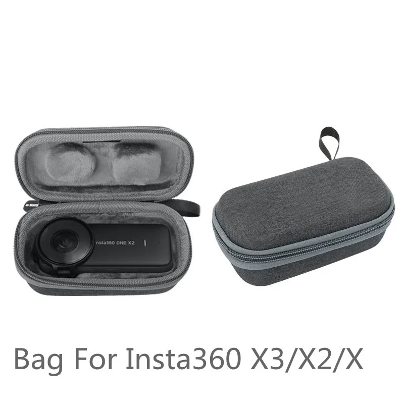 

Hard EVA Case for insta360 X3 /X2 /X Storage Bag Mini Carrying Case Portable Handbag Shock-proof Bag Action Camera Accessories