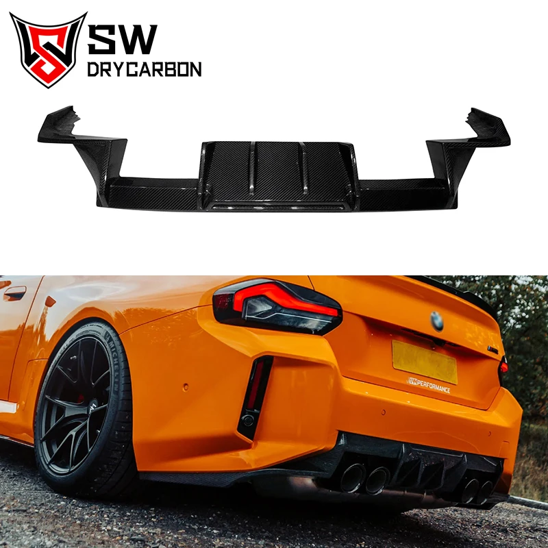 

Dry Carbon Fiber R44 Style G87 M2 Rear Diffuser For BMW G87 M2 Coupe Rear Bumper Lip Under Spoiler Splitter Body Kit