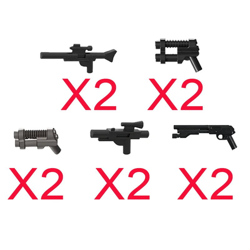Military Building Blocks: Star Movie Character Soldier Figures with Weapon Accessories