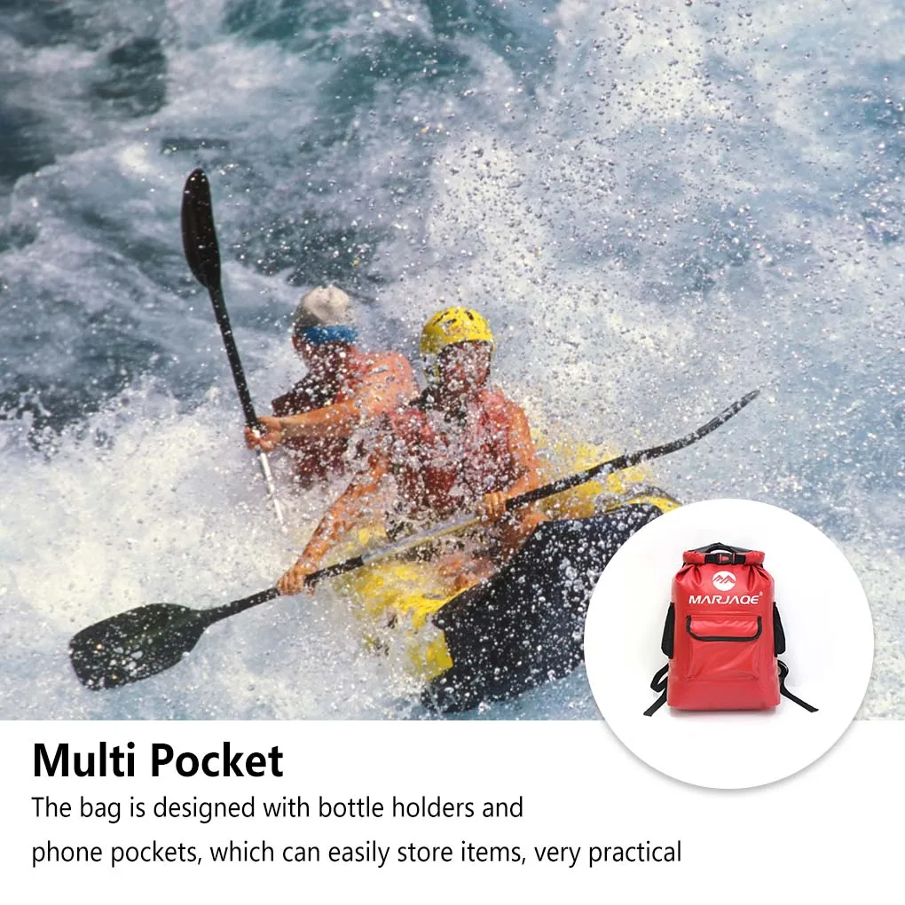 Impermeável saco seco camuflagem mochila garrafa titular mochila com bolso  do telefone pacote de esportes aquáticos acessórios