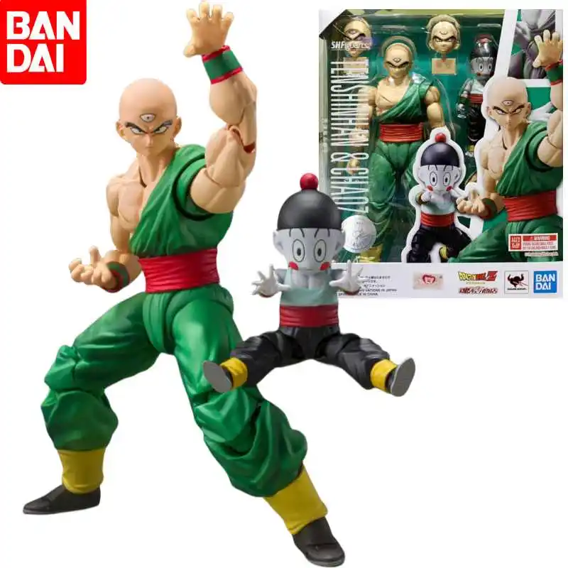 

Bandai Dragon Ball Anime Figure Shf Dragon Ball Z Tien Shinhan Chiaotzu Set Genuine Model Anime Action Figure Birthday Gift Toys