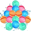 Swimming Pool Magnetic Reusable Water Balloons Refillable Water Balloon Quick Fill Self Sealing Water Bomb Splash Balls for Kids 6