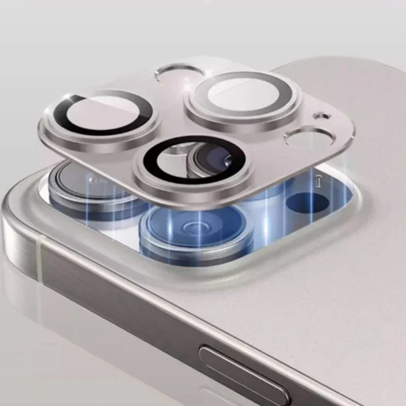 Premium Metal Lens Ring Protector with Glass Guard - Universal Fit
