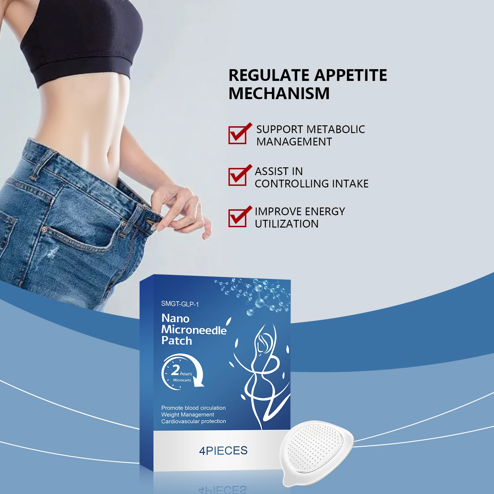 Body Care Patch - Gentle, Lightweight, Fits Skin and Body Shape, for Skin Lines, Daily Body Care Patch