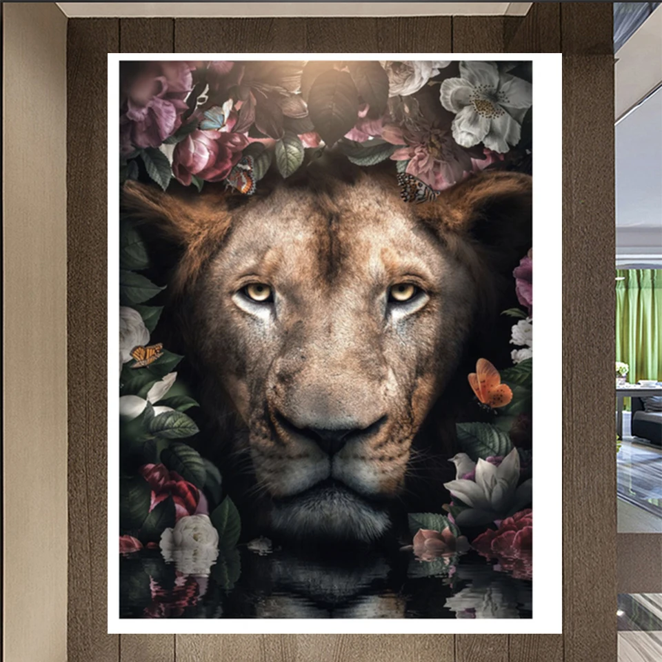 Fantasy Jungle Tiger Lion Diamond Paintings Nuovo 2023 5D Diy Diamond Art Ricamo Punto Croce Mosaico Animali Home Decor