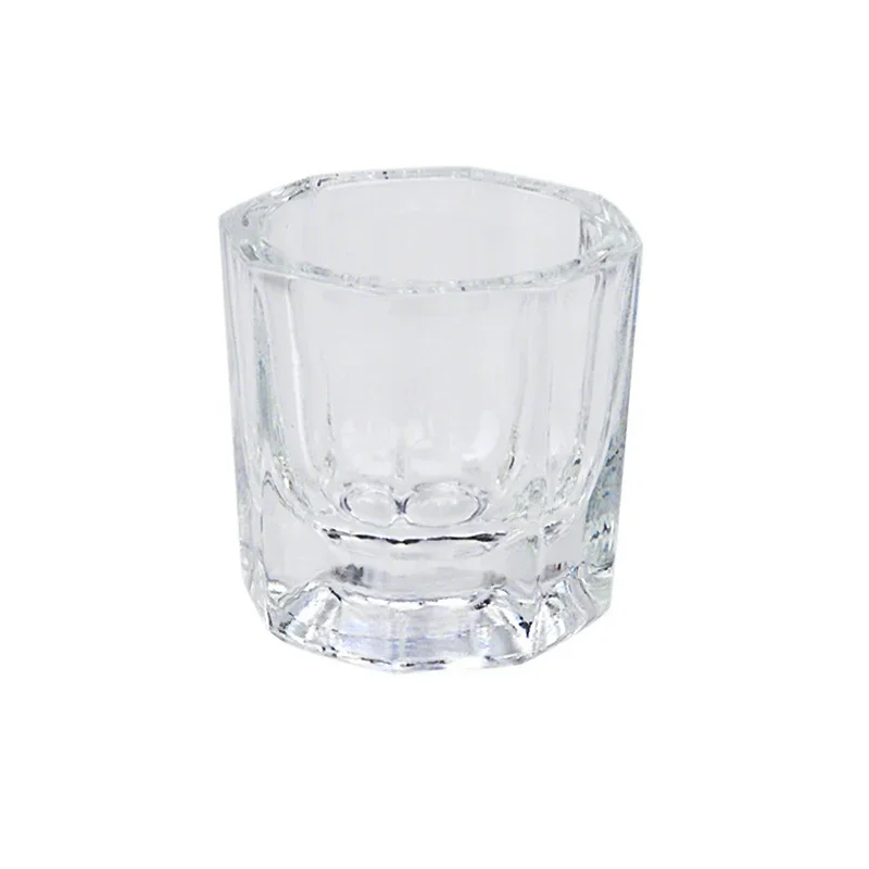 Crystal Glass Acrylic Powder Dappen Dish, Nail Cup, Wash