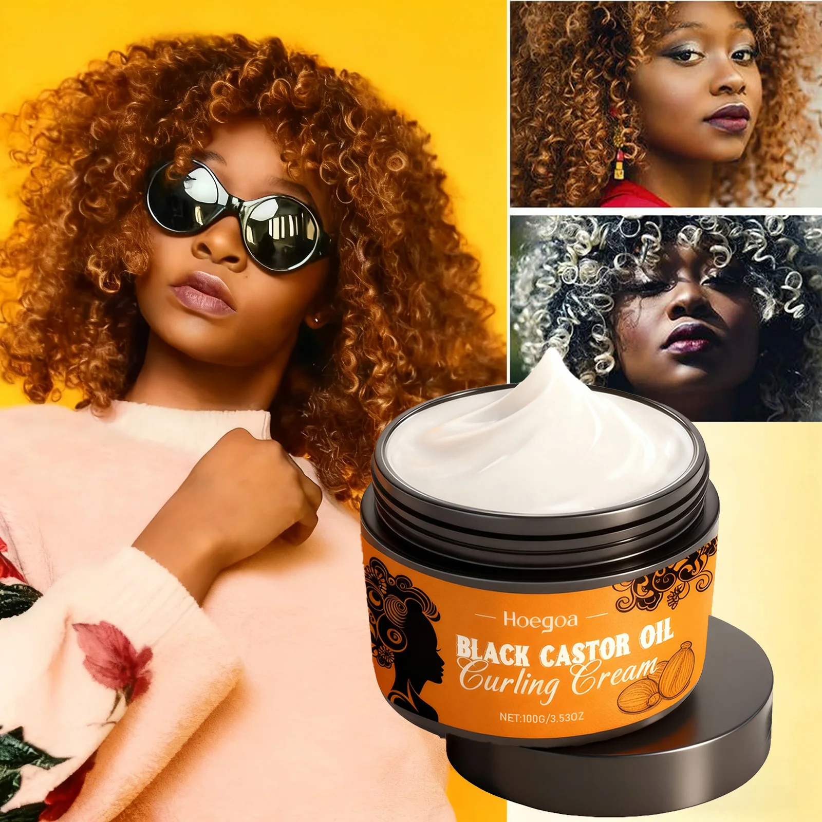 Moisturizing Curl Defining Cream Hydrating Frizz Control Detangle Knot No Sticky for Long Lasting Hold Natural Bouncy Shiny Hair