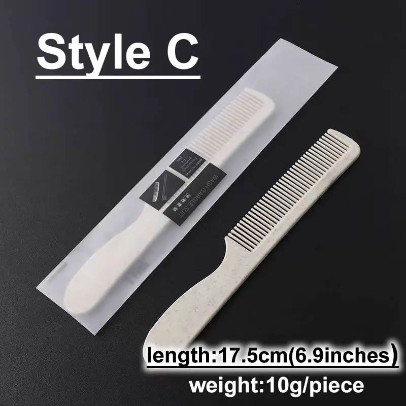 Free Shipping Hotel Star High End Restaurant Supplies Travel Hairdressing Beauty Salon Independent Packing Disposable Comb 5