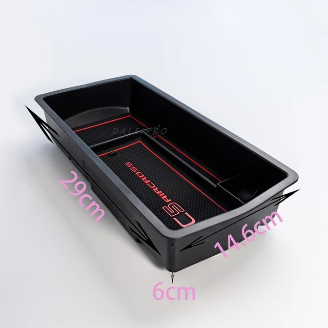 For Citroen C5 Aircross 2017-2023 Car Armrest Storage Box Center Console Organize Tray Storage Box Central Tidying Accessories 3