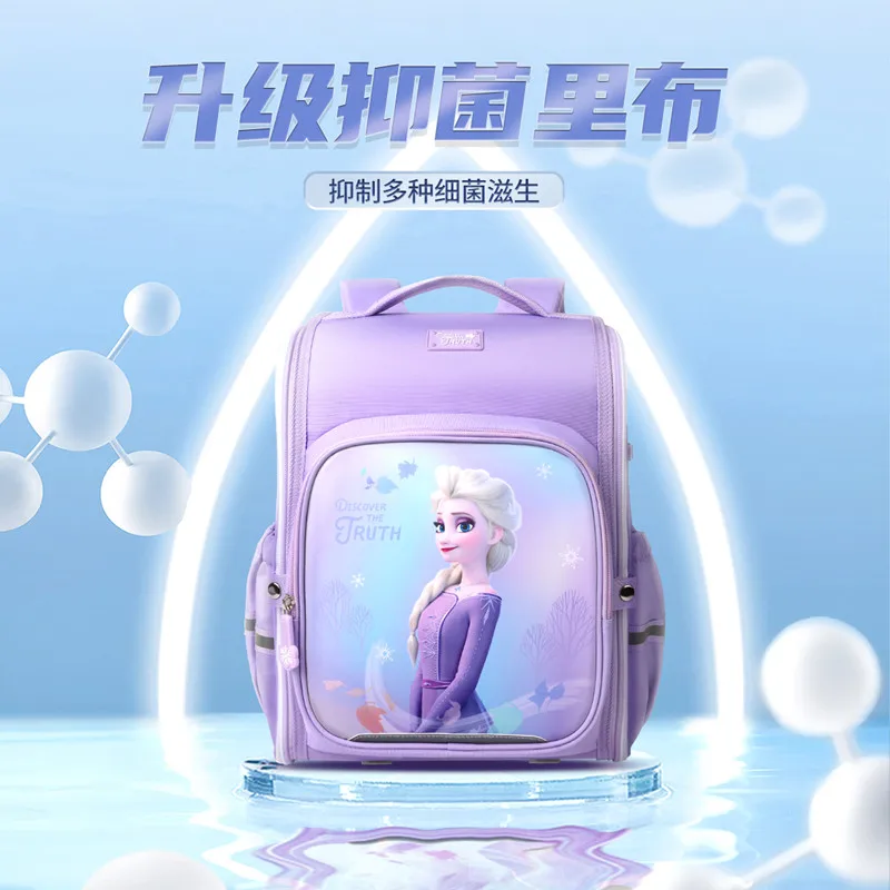 2022 Disney New Frozen School Bags For Girls Elsa Anna Primary Student Shoulder Orthopedic Backpack Large Capacity Gifts Mochila
