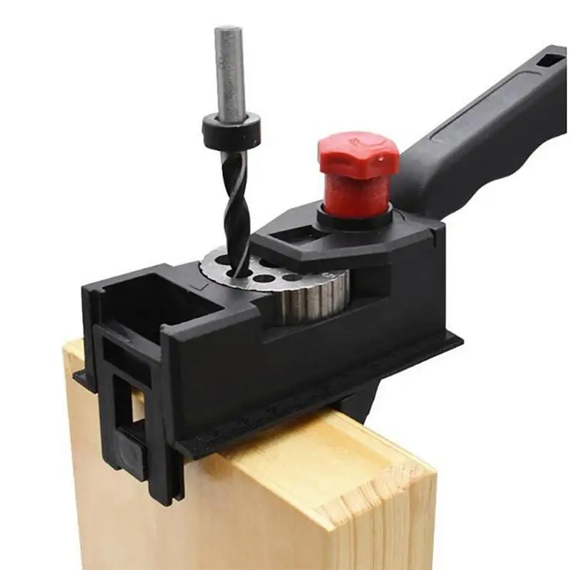 

Woodworking Pocket Hole Jig 3-12mm Self-centering Scriber Doweling Jig Drill Guide Locator Hole Puncher Carpentry Tool Locator