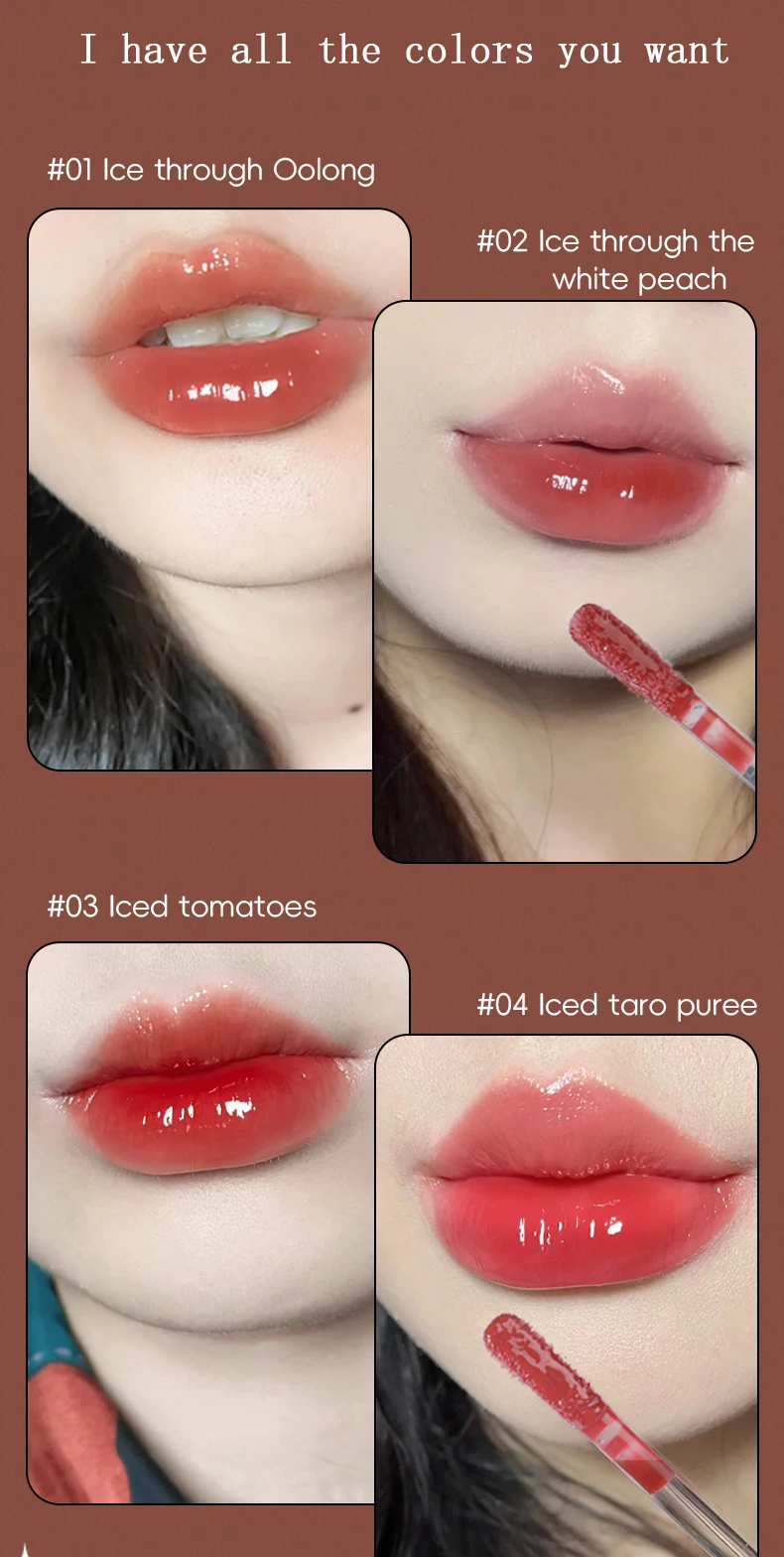 Description Picture 5 of itemMeteor Mirror Lip Gloss Moisturizes Transparently Hydrates Infuses Watery Shine Highlights Luscious Glow