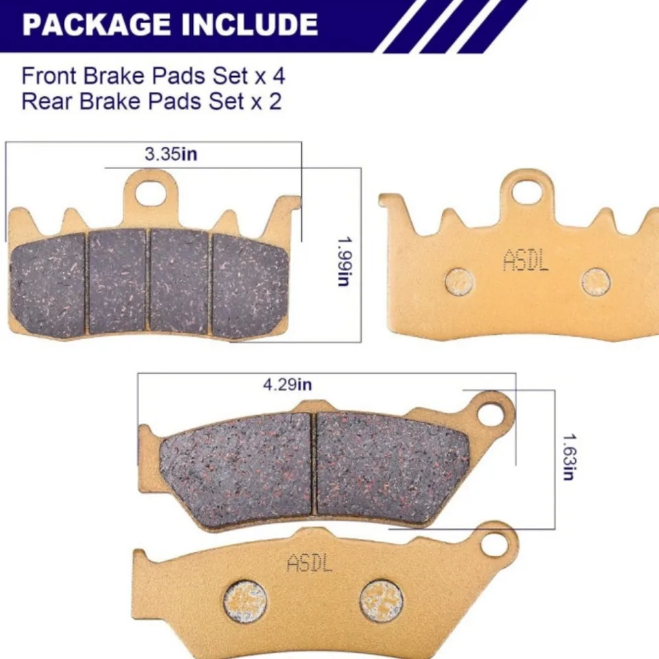 MEXITAL Rear Brake Pads For BMW R 1200 GS / GS Adventure (2013-2018) - Ceramic Organic, 1 Pair