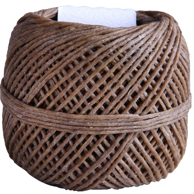 100% Organic 200 FT Hemp Wick Coated with Natural Beeswax-Standard