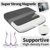 Modern Faux Leather Magnetic Bar Stool Cushions 4 Pack Square Chair Pads Comfortable Soft Stackable Bistro Dining Use 5
