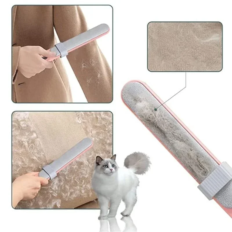 Lint Remover Electrostatic Pet Hair Removal Brush Double-Sided Couch Clothes Cleaning For Furniture Laundry with Self-Clean Loop lint remover pet hair remover clothing cleaner brush pet hair remover brush lint remover brush clothes lint remover hair removal brush hair remover