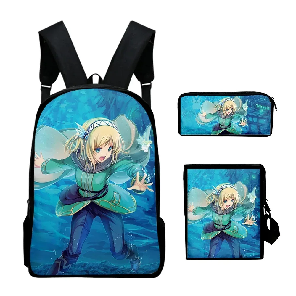 Harajuku Popular World of Heroes 3D Print Sacos De Escola, mochila para laptop, mochila, Inclinado Bolsa de Ombro, Lápis Caso,