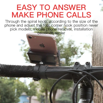 Universal Bicycle and Motorcycle Metal Phone Holder - Reliable Handlebar Mount