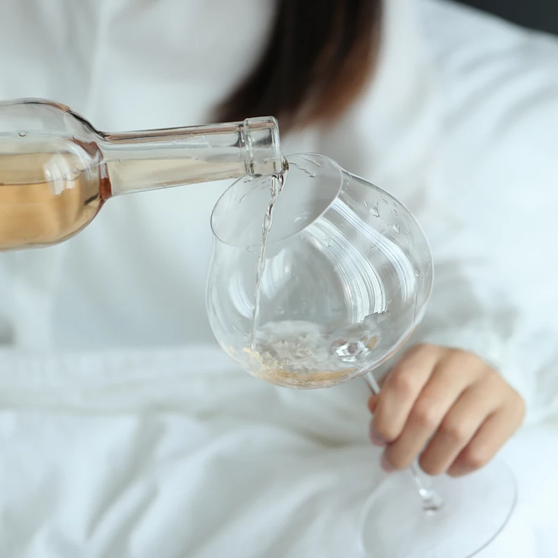 Glass Drinkware JINYOUJIA Slovakia RONA Style Super Thin Crystal Burgundy Goblet Dark White Wine Glass Sommelier Exclusive Tasting Wine Glass