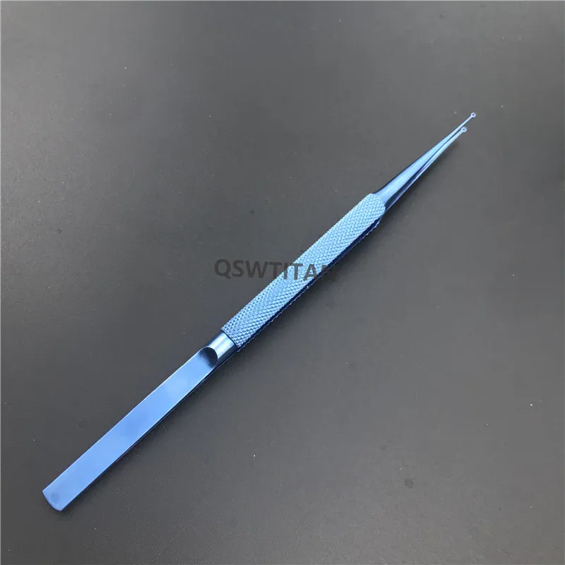 Cirúrgico do Olho da Conjuntiva do Forcep Fina do Ringtip de Titânio 14cm a Ponta de Anel Instrumento Inteira Oftálmico Micro 18cm - 4 inteira fina do ringtip de titânio oftálmico micro
