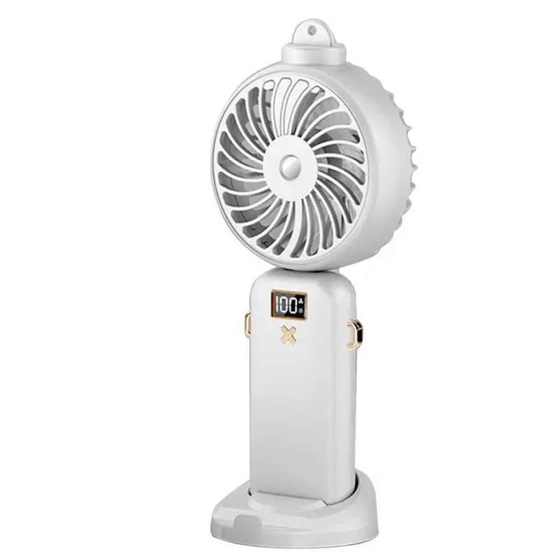 

Portable Misting Fan Collapsible Speed Adjustable Rechargeable Hand Fan 10 Working Hours Cooling Fan For Sports Office Portable