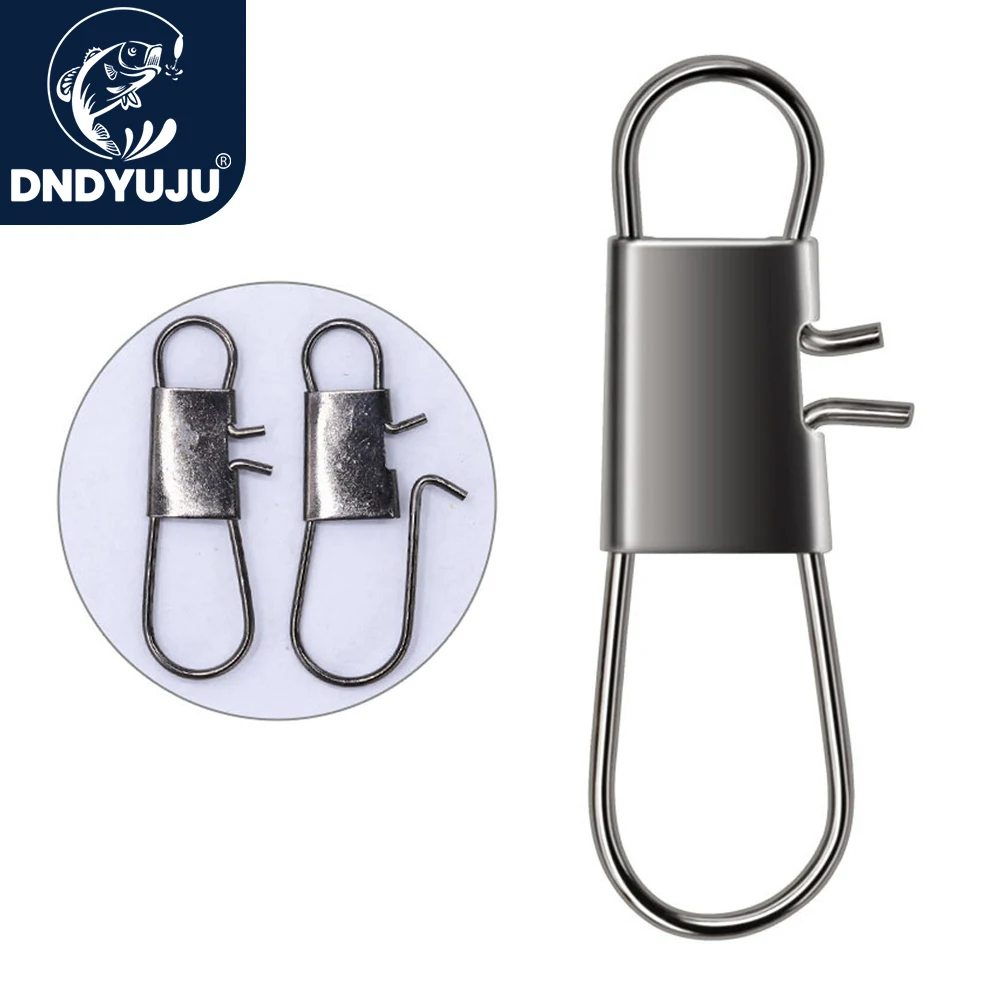 50 stücke Carbon Stahl Angeln Stecker Angeln Snap Pin Rolling Swivel Angeln Köder Tackle Angeln Haken Werkzeug Snap – Detail 3