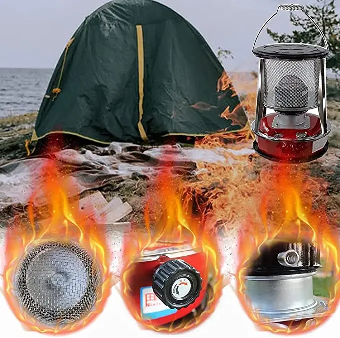Portable Camping Stove Stainless Steel Kerosene Oil Heater Wall-mounted  Stove Outdoor Warmer Propane Butane Tent For Heating - AliExpress