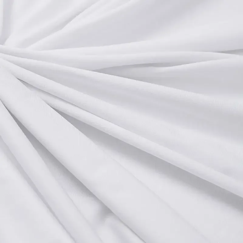 High Elasticity Milk Silk Fabric Solid Color Knitted Four Sided Stretch Spandex DIY Sewing Dress Skirt Dance Costume 0.5m/1m/2m