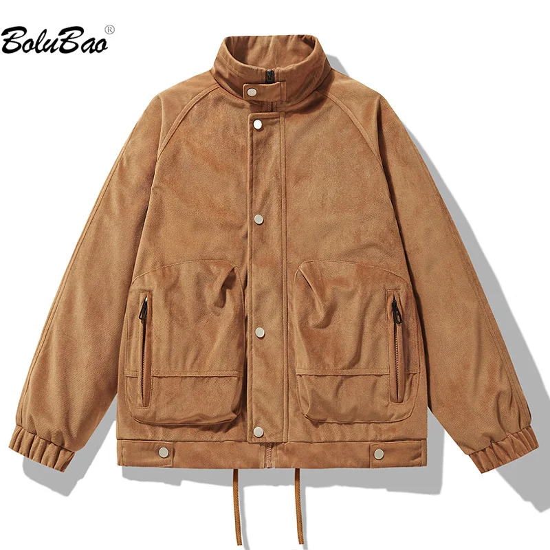 

BOLUBAO 2023 Outdoor Casual Jacket For Men Cotton Stand Collar Big Pocket Jacket High Quality Design Hot Casual Jacket For Men