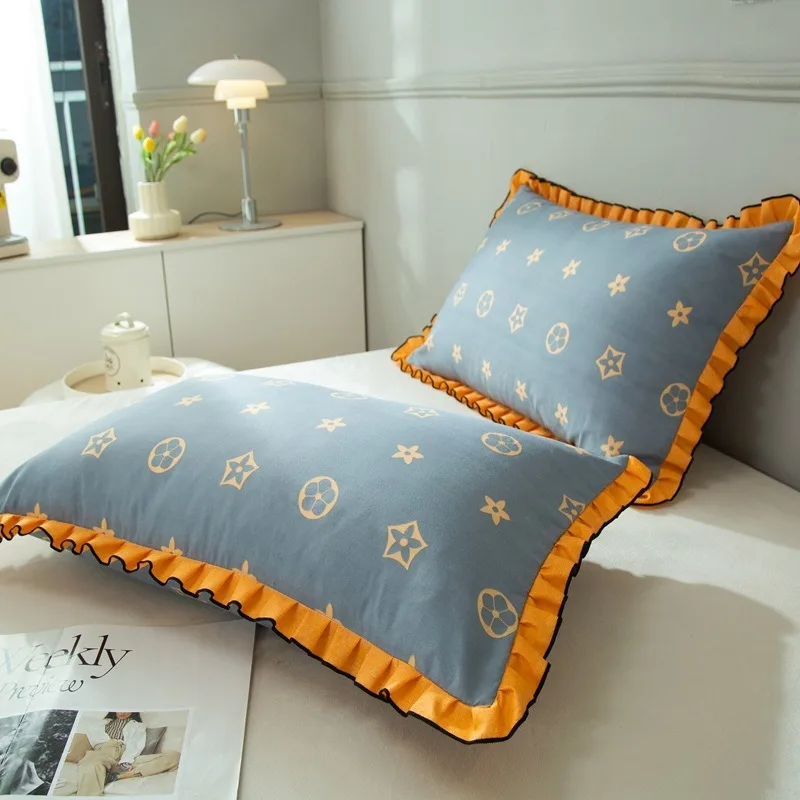 

Черно-белая наволочка с ключами для дивана, чехол для подушки с оборками, Офисная наволочка для кровати, дизайнерское постельное белье для взрослых в спальню