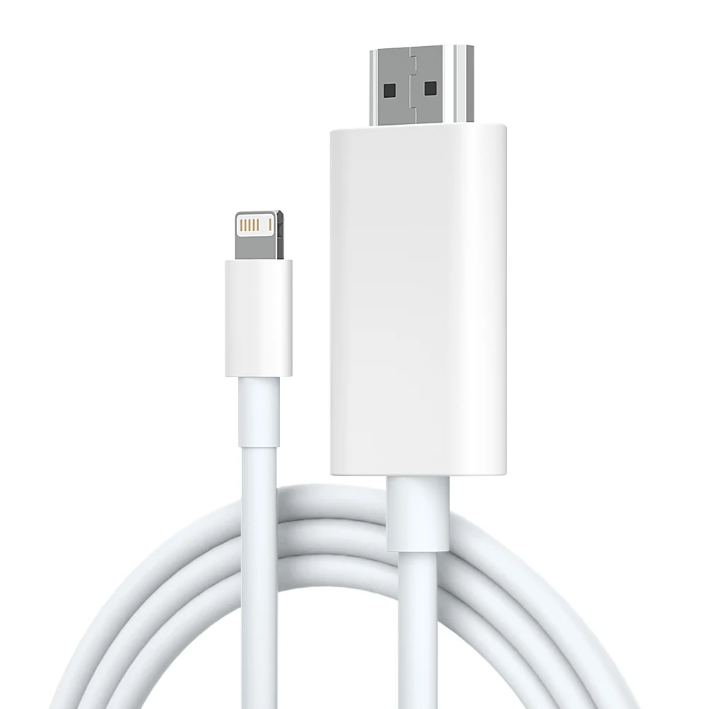 Universal HDTV Cable Adapter for iPhone & iPad to HDMI TV Connection