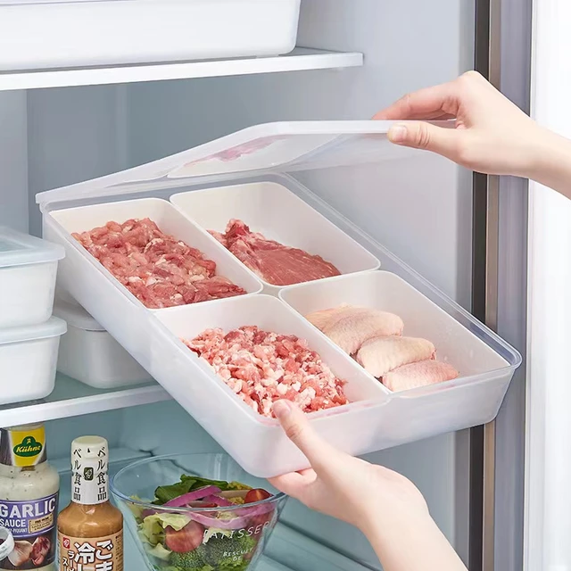 Boîte De Rangement Au Réfrigérateur, Organisateur De Réfrigérateur, Viande  Fraîche, Légumes Fruits Boîtes, Conteneurs De Stockage Des Aliments,  Garde-manger Organisateur De Cuisine Rangement Frigo Organisateur -  Bouteilles, Bocaux Et Boîtes - AliExpress