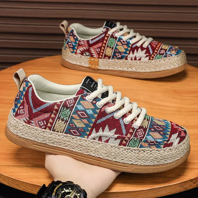 New Canvas Sneakers Shoes for Men Summer Espadrilles Men Casual Shoes Man Male Comfortable Walking Sneakers Men's Shoes 4