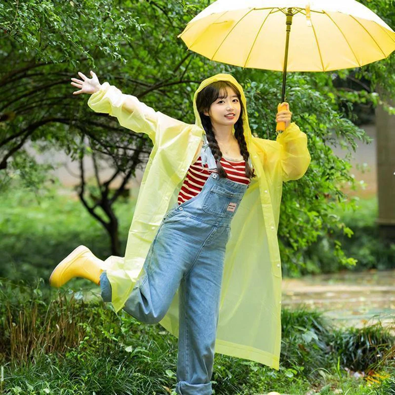 Adult Rain Poncho Adult Long Raincoats Hiking Waterproof Raincoat for Men Women Outdoor Rainwear