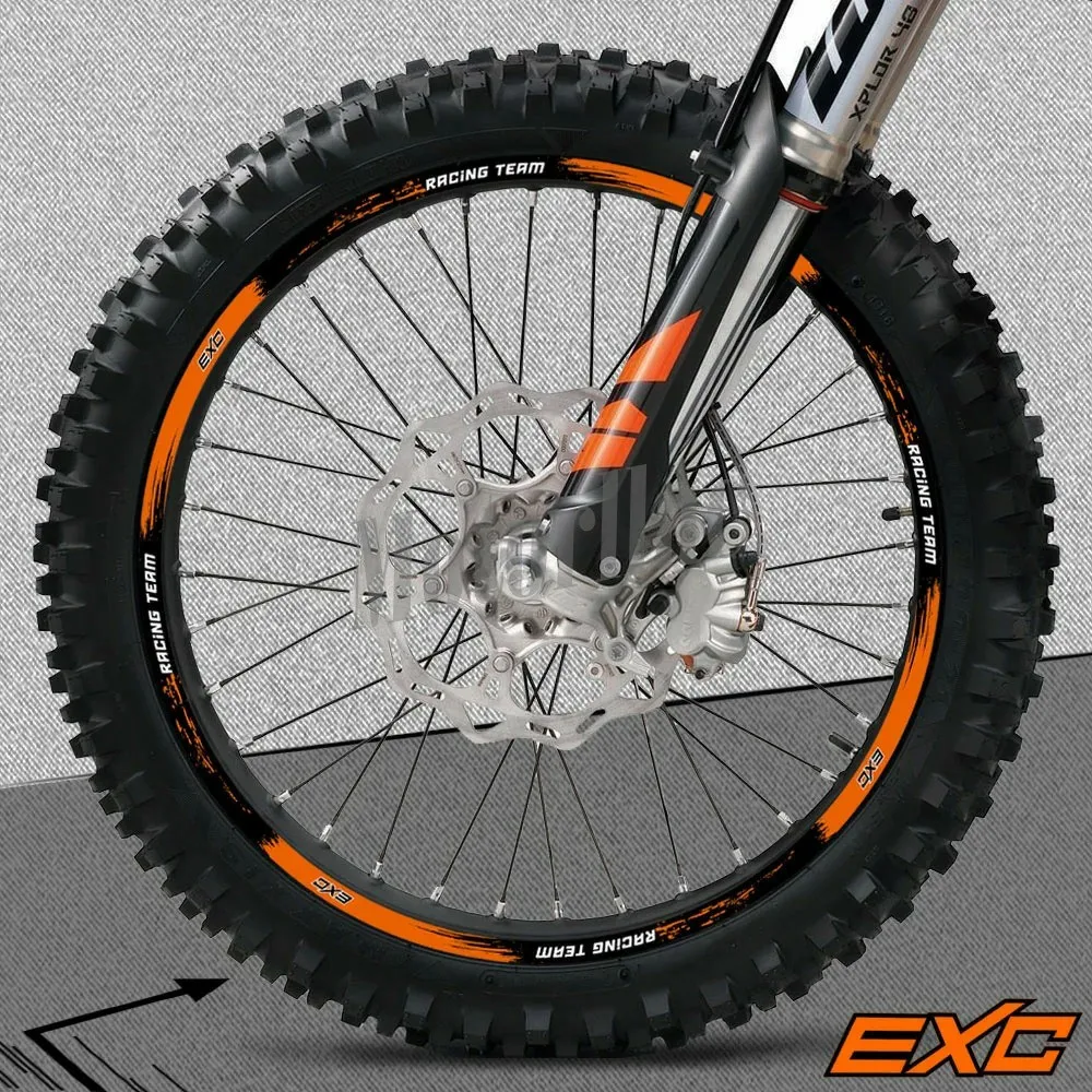 Für KTM EXC EXCF Radaufkleber Motorradzubehör F 125 150 200 250 300 350 400 450 500 520 525 530 2008 2011 2016 2024 2025 – Detail 11