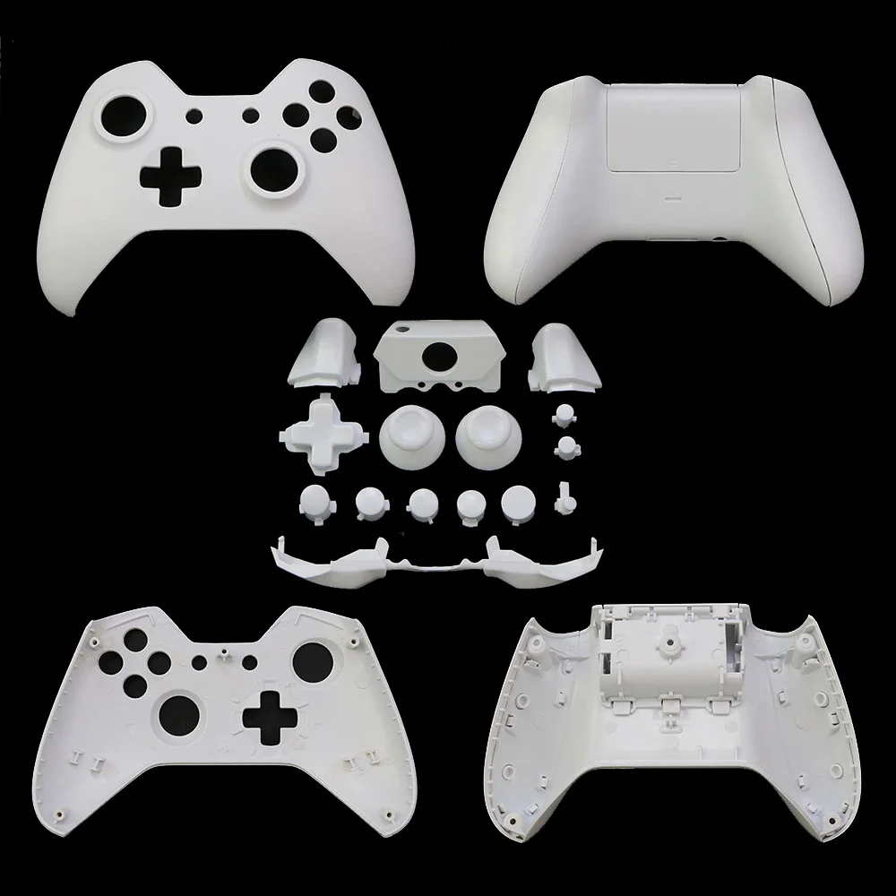 

1set Full Housing Shell Faceplates ABXY Buttons RB LB Bumper Back for Xbox One Controller with 3.5mm audio jack screwdriver pry