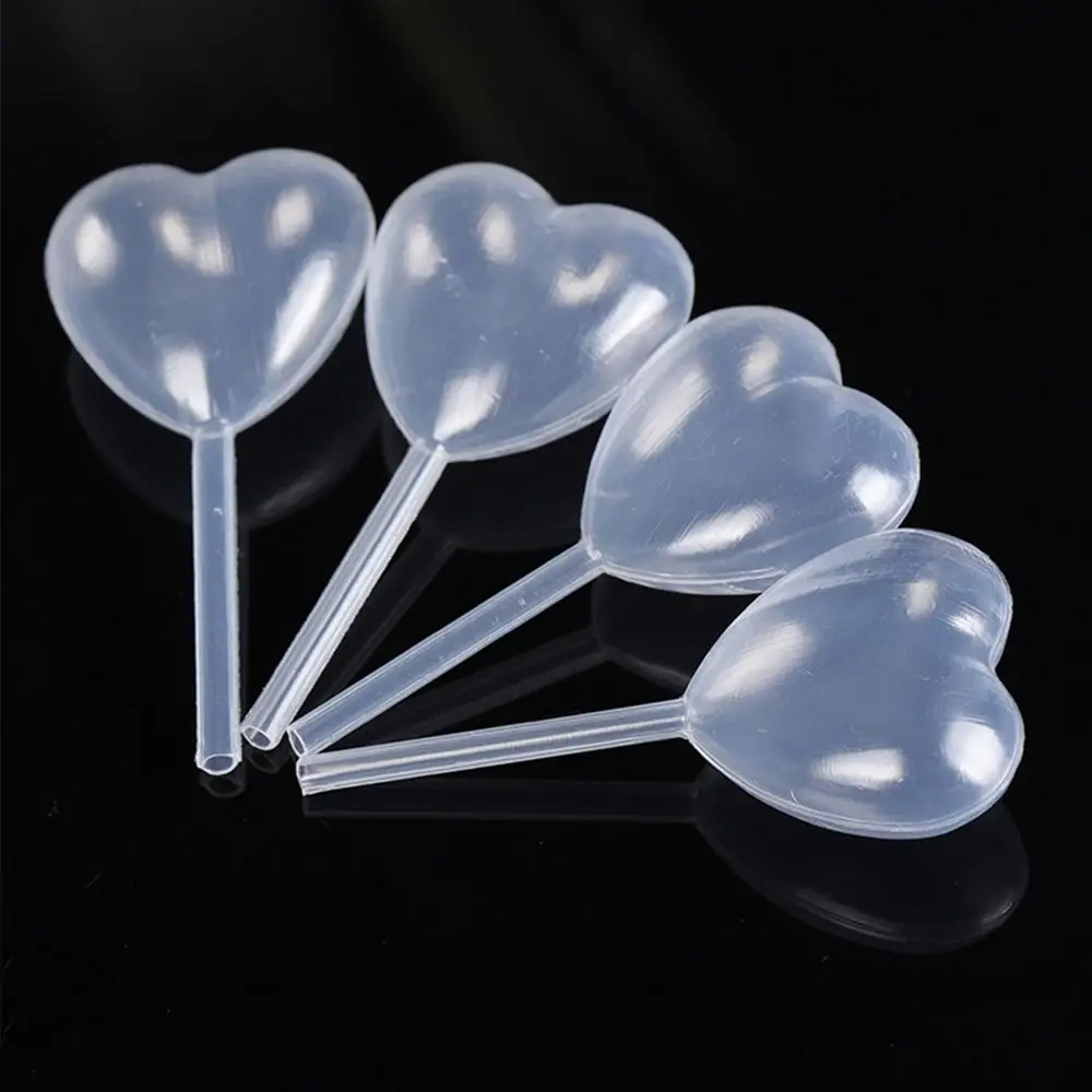 50pcs/Lot 4ml Heart Shape Liquid Droppe Pasteur Pipette For Cupcake Chocolate Birthday Party And Holiday Decoration
