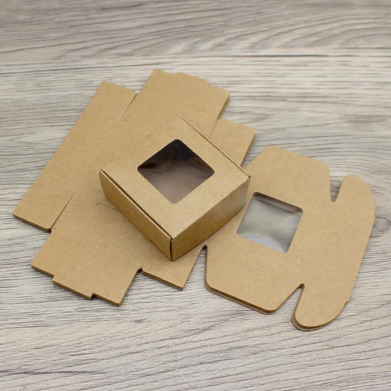 10-Pack DIY Handmade Kraft Gift Boxes - Festive Candy & Gift Packaging