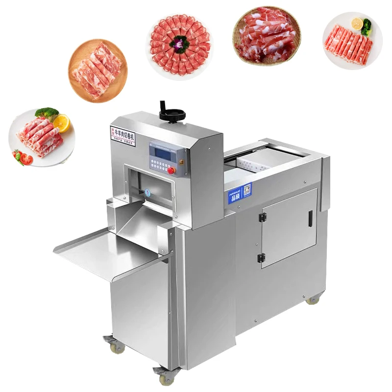 Commercial Stainless Steel Freezing Beef Meat Planer Lamb Roll Slicer CNC Double Cut Lamb Meat Planer 2